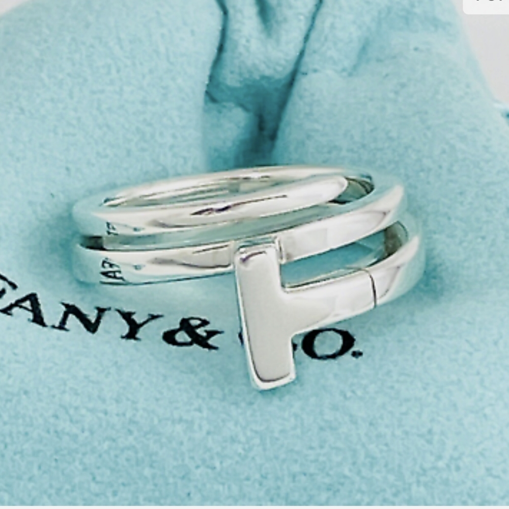 Tiffany & Co Silver T Wrap Ring